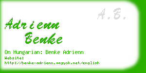 adrienn benke business card